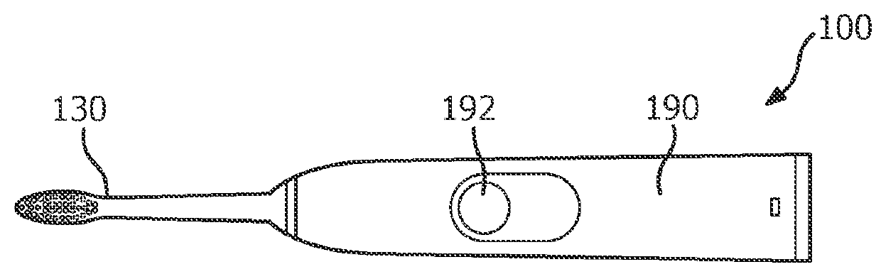 Use of resonant systems to automatically modify power (amplitude) of an oral care appliance upon use in-mouth