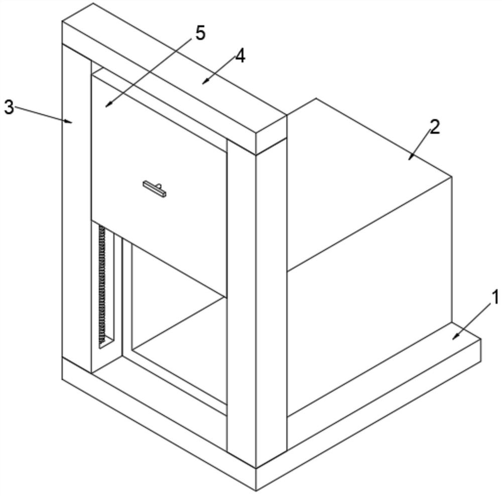 Industrial furnace door sealing device simple in operability
