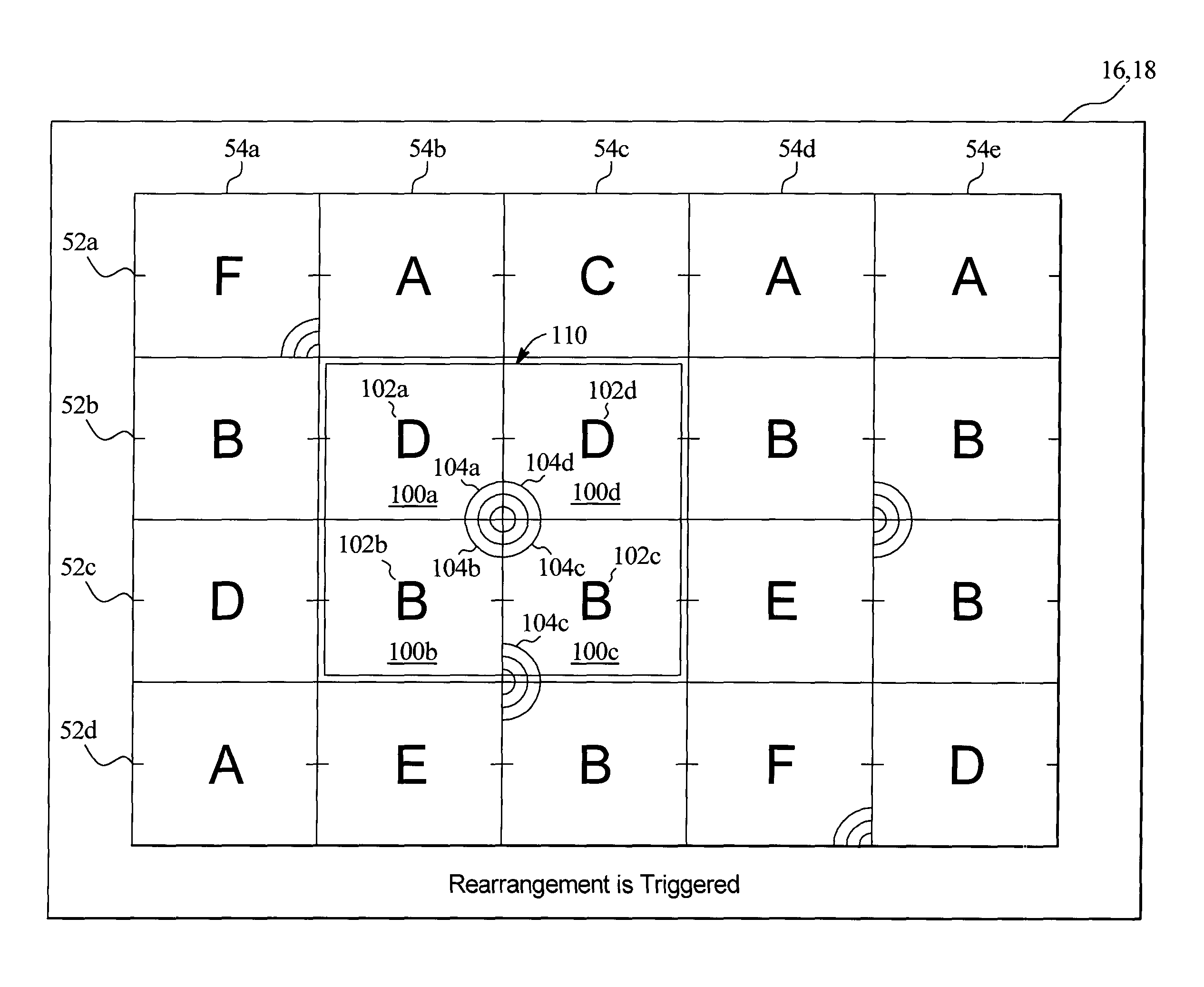 Gaming device having a multiple symbol swapping game