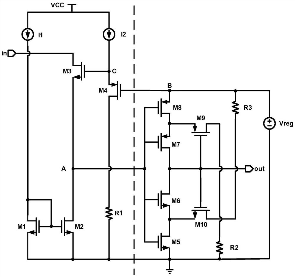 Schmitt trigger circuit with input buffer circuit