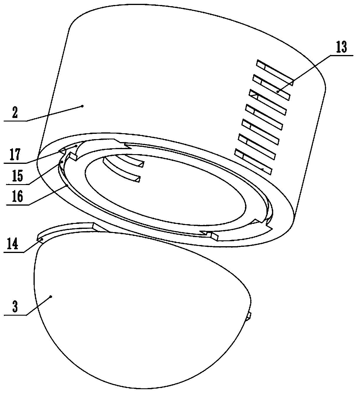 Suspension type heat dissipation LED lamp