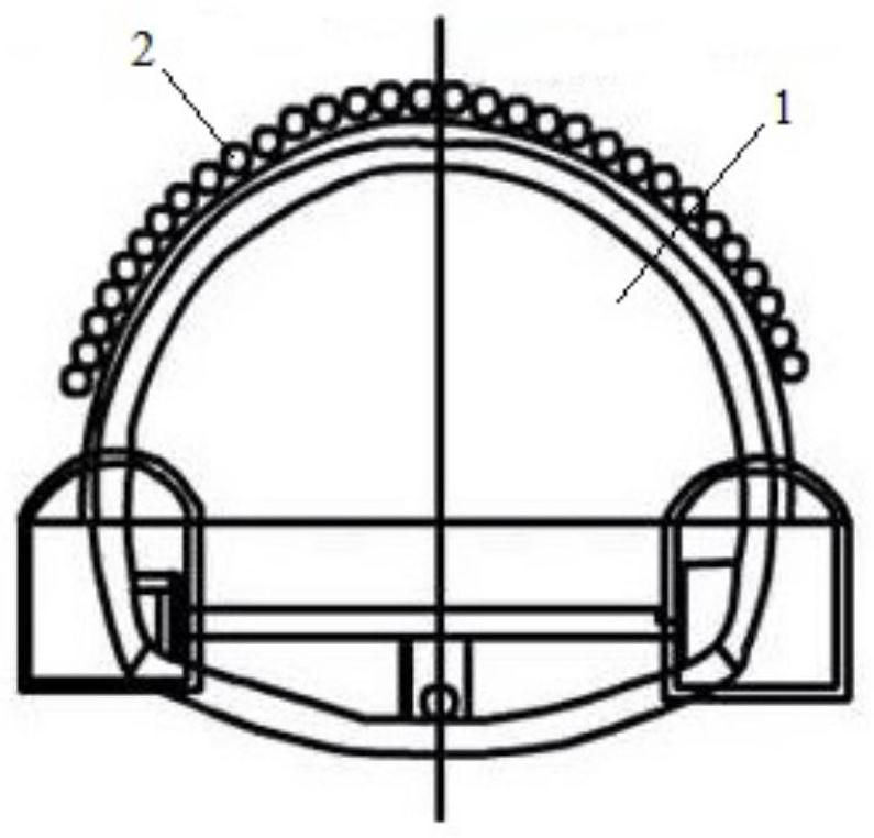 Advanced pre-supporting construction method for tunnel