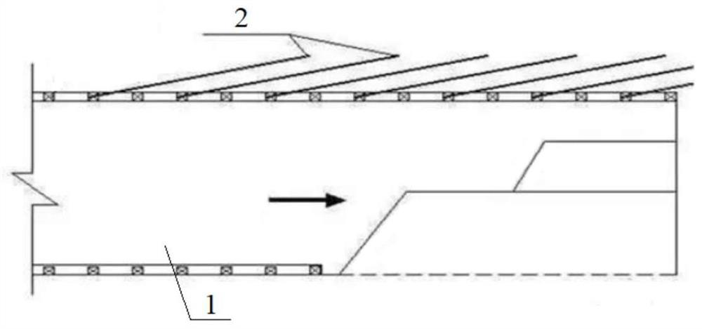 Advanced pre-supporting construction method for tunnel