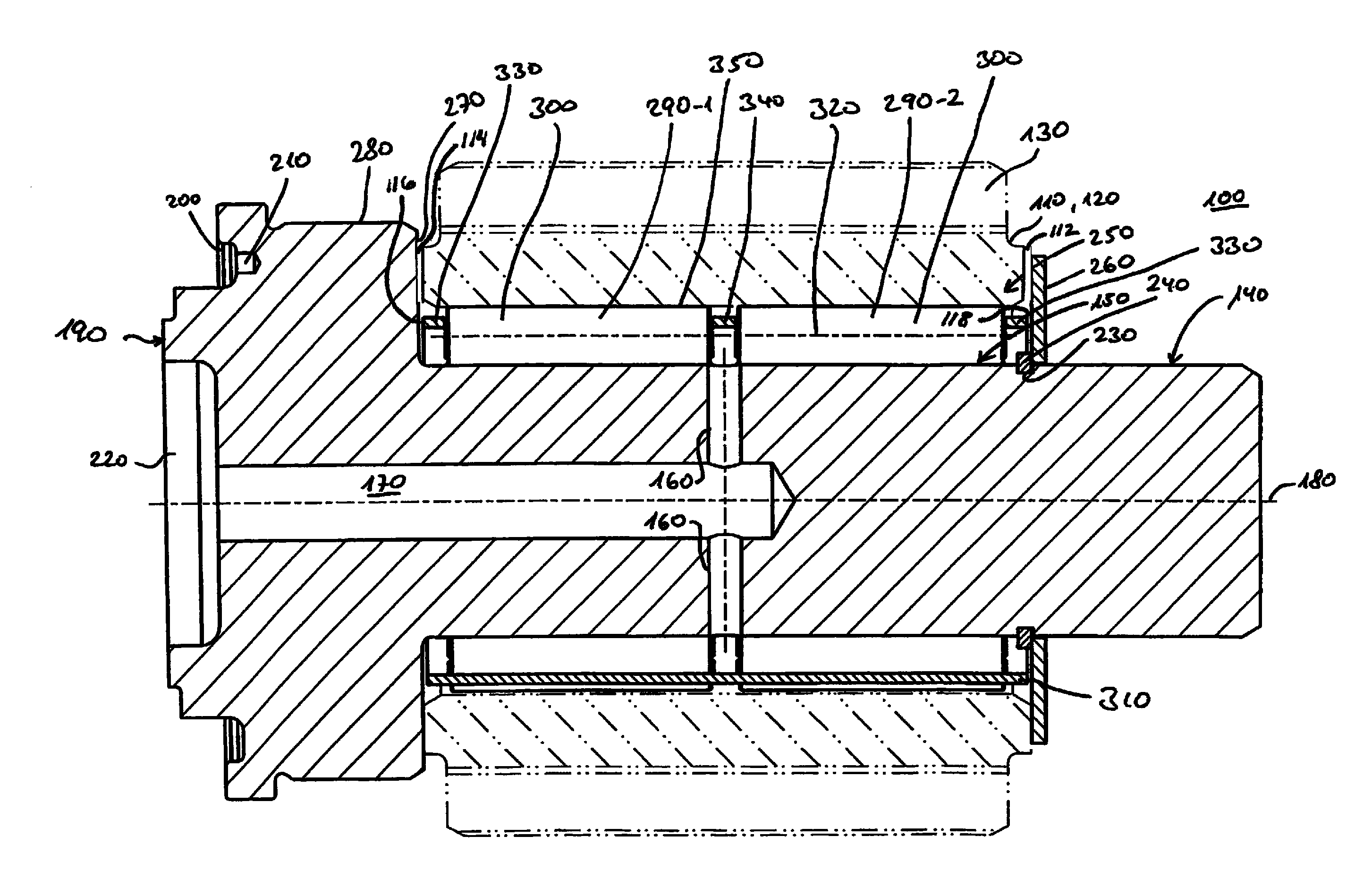 Pin for guiding a gear wheel, and planetary transmission containing the same