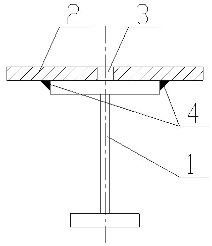 Method for preventing deformation of reinforcement steel plate welded on top flange of crane girder