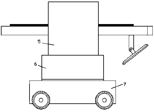 Adjustable road slope tamping device