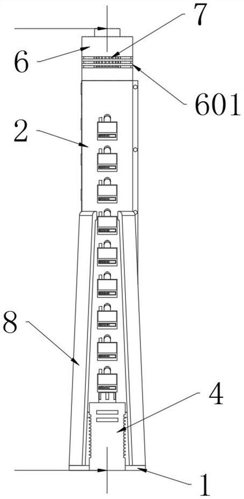 Classified sampling device for air particulate matter for environmental monitoring