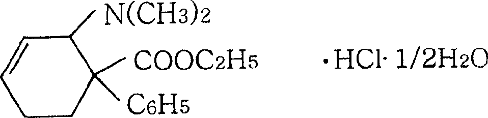 Antipyetics hydrogen chloride tilidine compound formulation