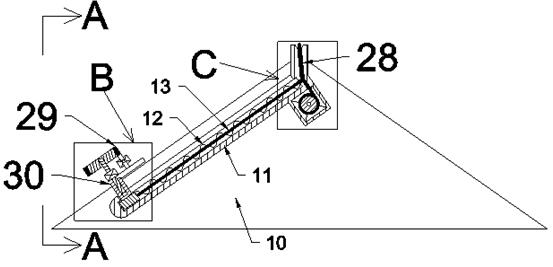 Roof concrete pouring equipment