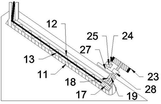 Roof concrete pouring equipment