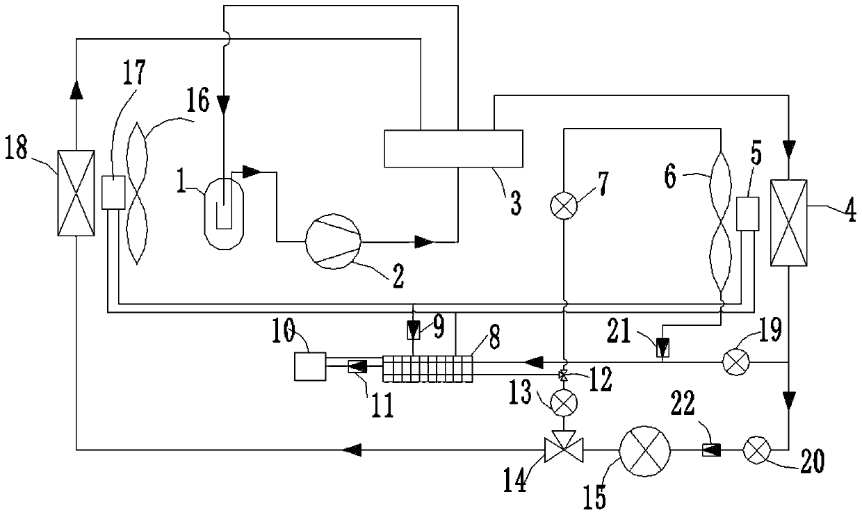 Heat pump air conditioning system of vehicle and control method thereof