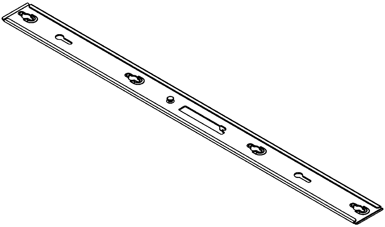 Tool-free tray vertical mounting and fixing device