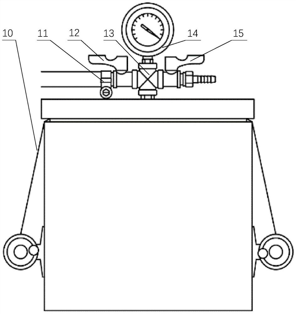 Point heat source solid material thermophysical parameter testing experimental device