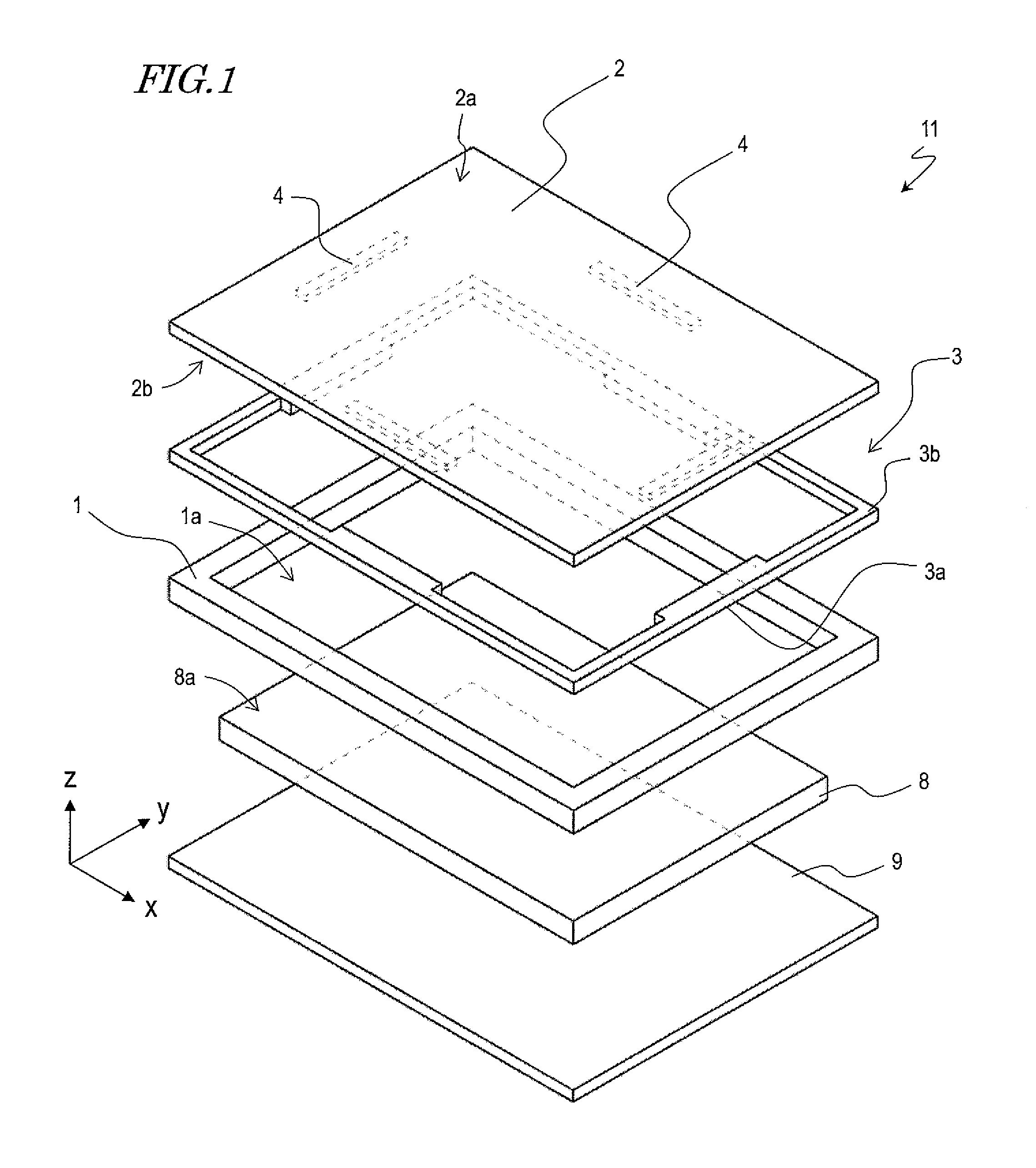 Electronic device having touch screen panel, vibration mechanisms, and peripheral support structures having different rigidities