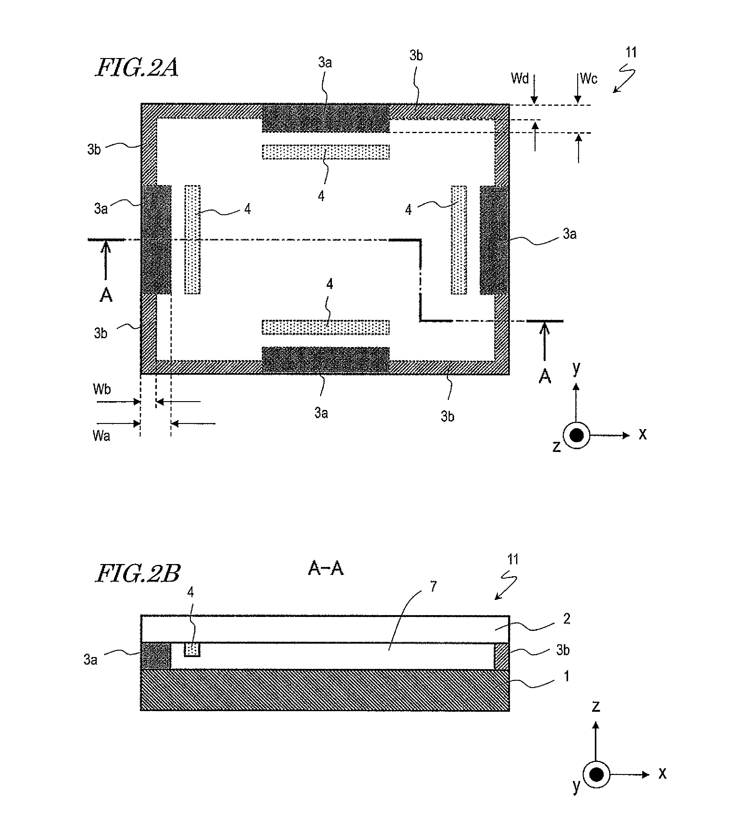 Electronic device having touch screen panel, vibration mechanisms, and peripheral support structures having different rigidities