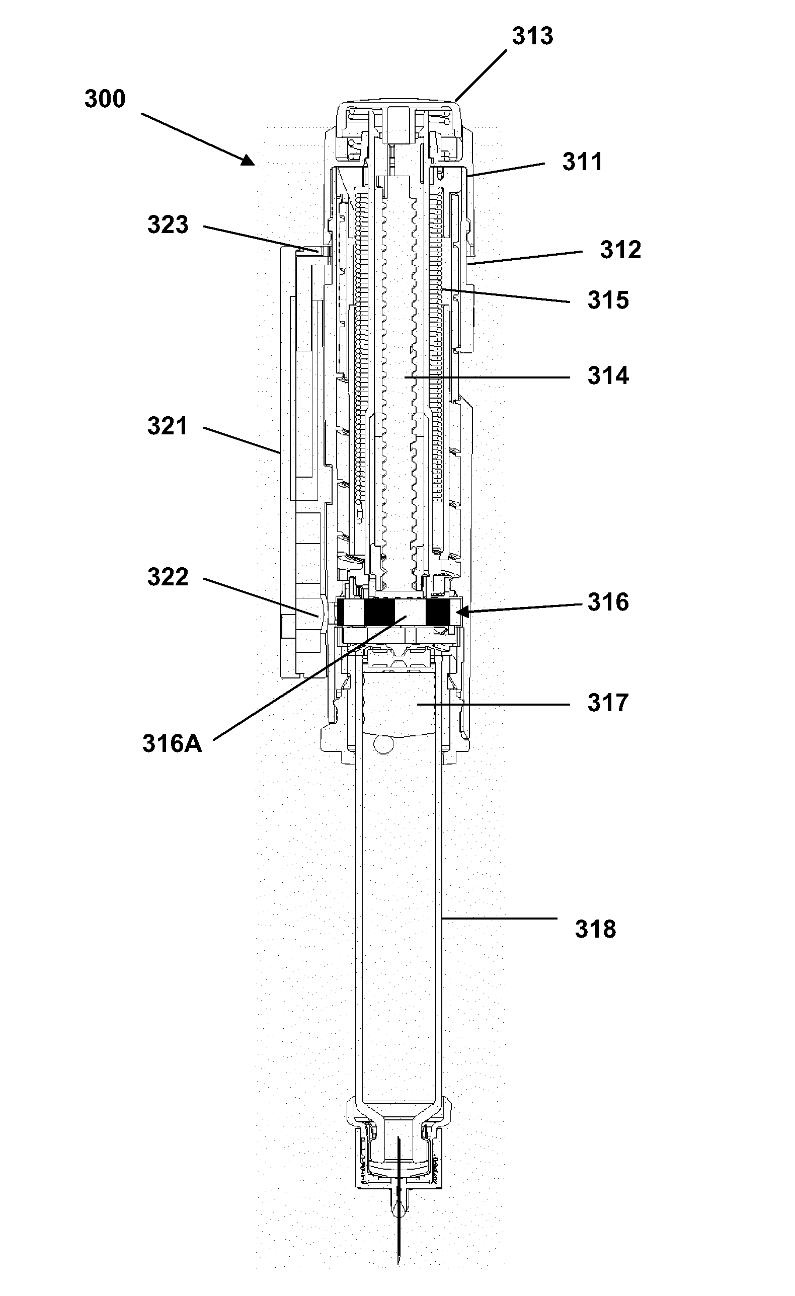 Drug delivery injection pen with add-on dose capturing and display module
