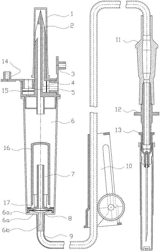 Liquid-stopping tank-type automatic exhaust liquid-stopping infusion apparatus
