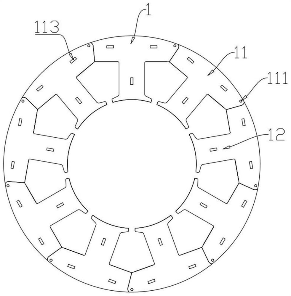 Stator core, motor stator and motor