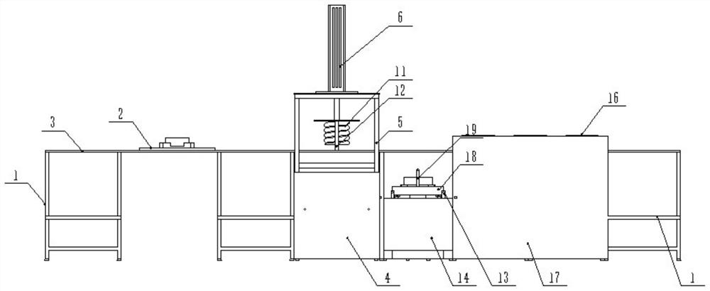 Servo motor stator shrink-fit assembly device