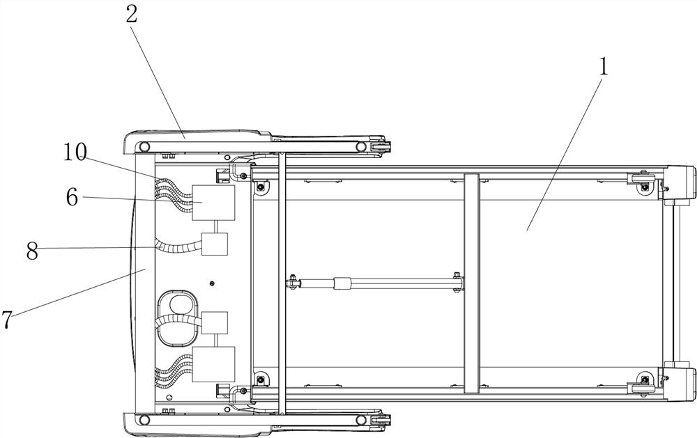 An automatic protection mechanism on a treadmill