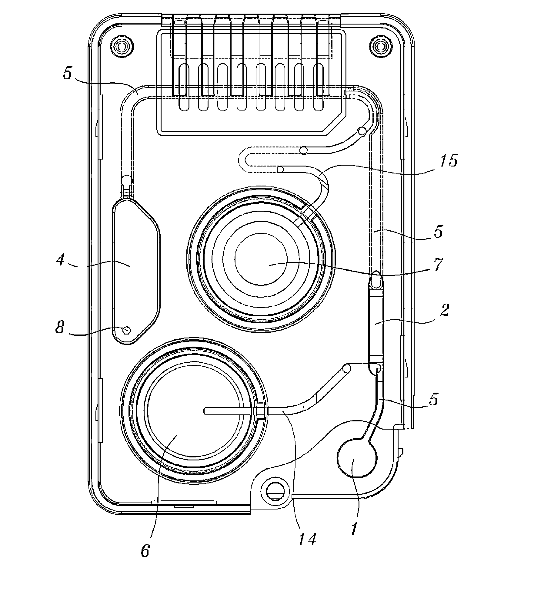 Sensor cartridge for detecting component of at least one sample