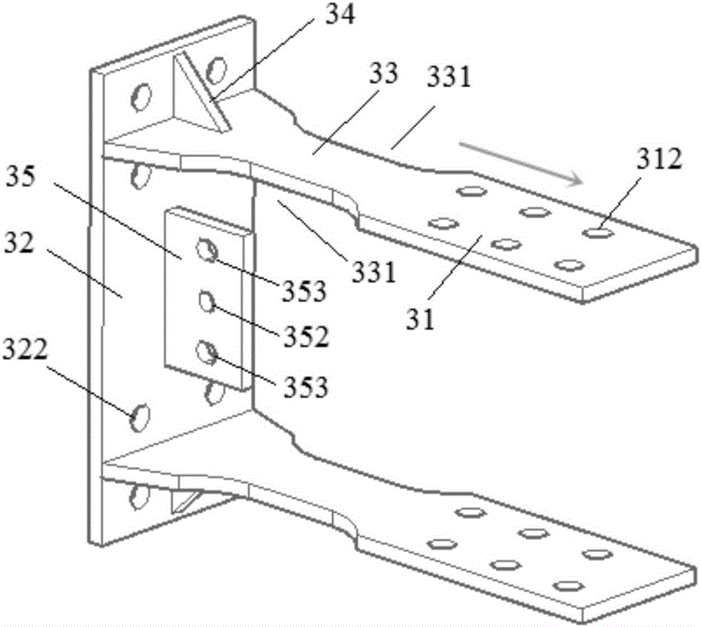 Buckling constraint type steel-beam-and-column end-plate connection joint and steel structure building