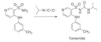 Method for preparing torasemide and derivative thereof