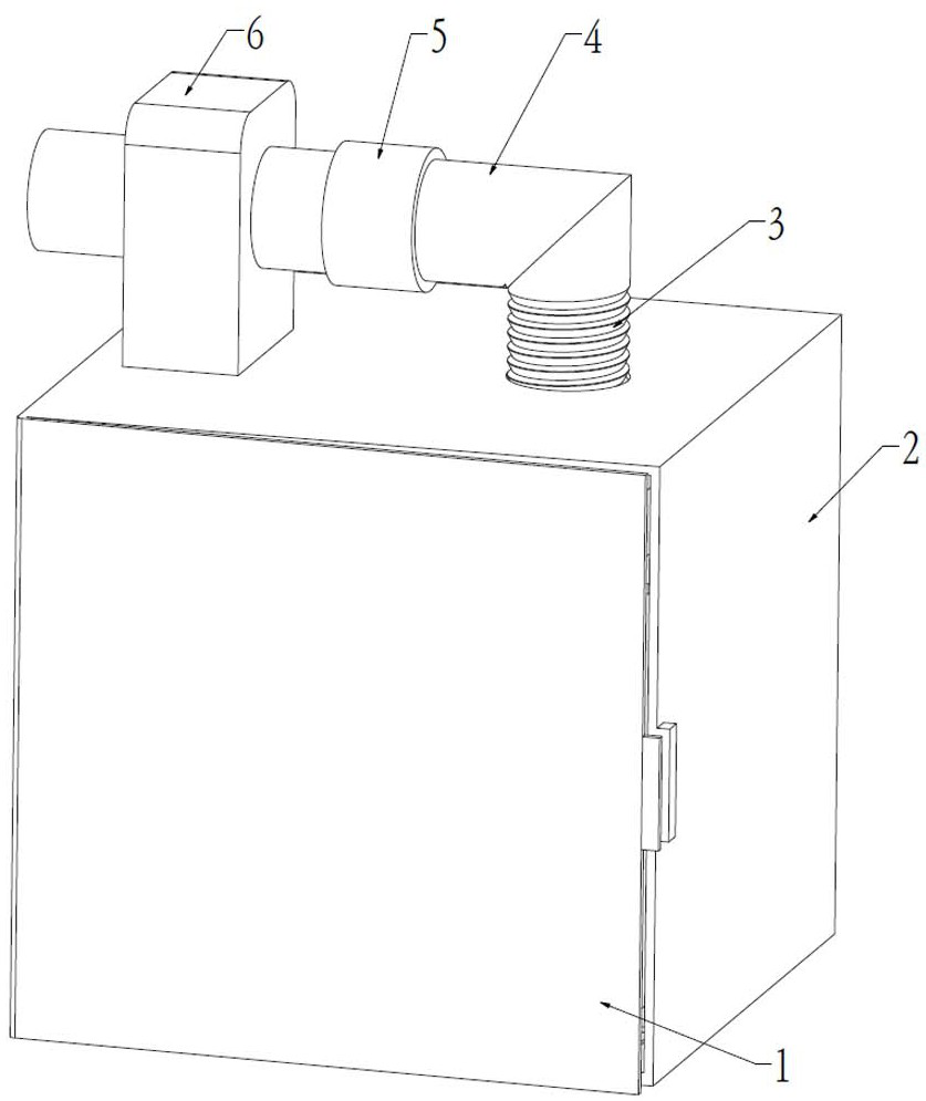 Efficient moisture-proof and dust-removing device for electronic components