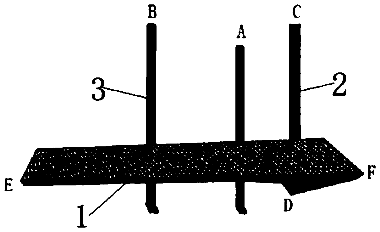 Double-row, narrow-furrow and wide-ridge-back sowing and soil scraping device for corn