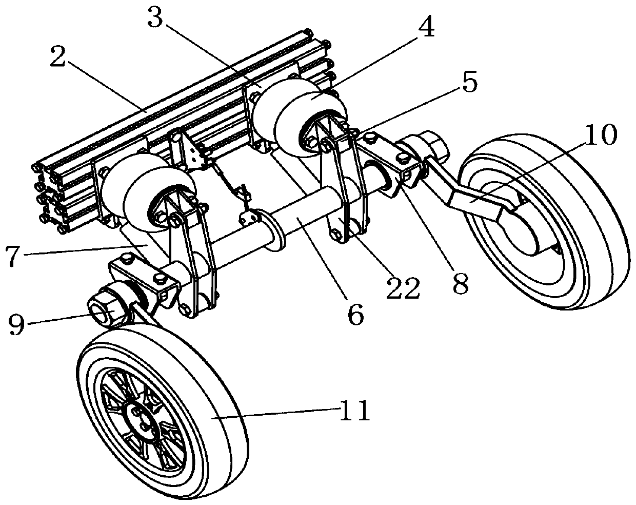 An Air Suspension System for the Follow-up Rear Axle of a Light Truck