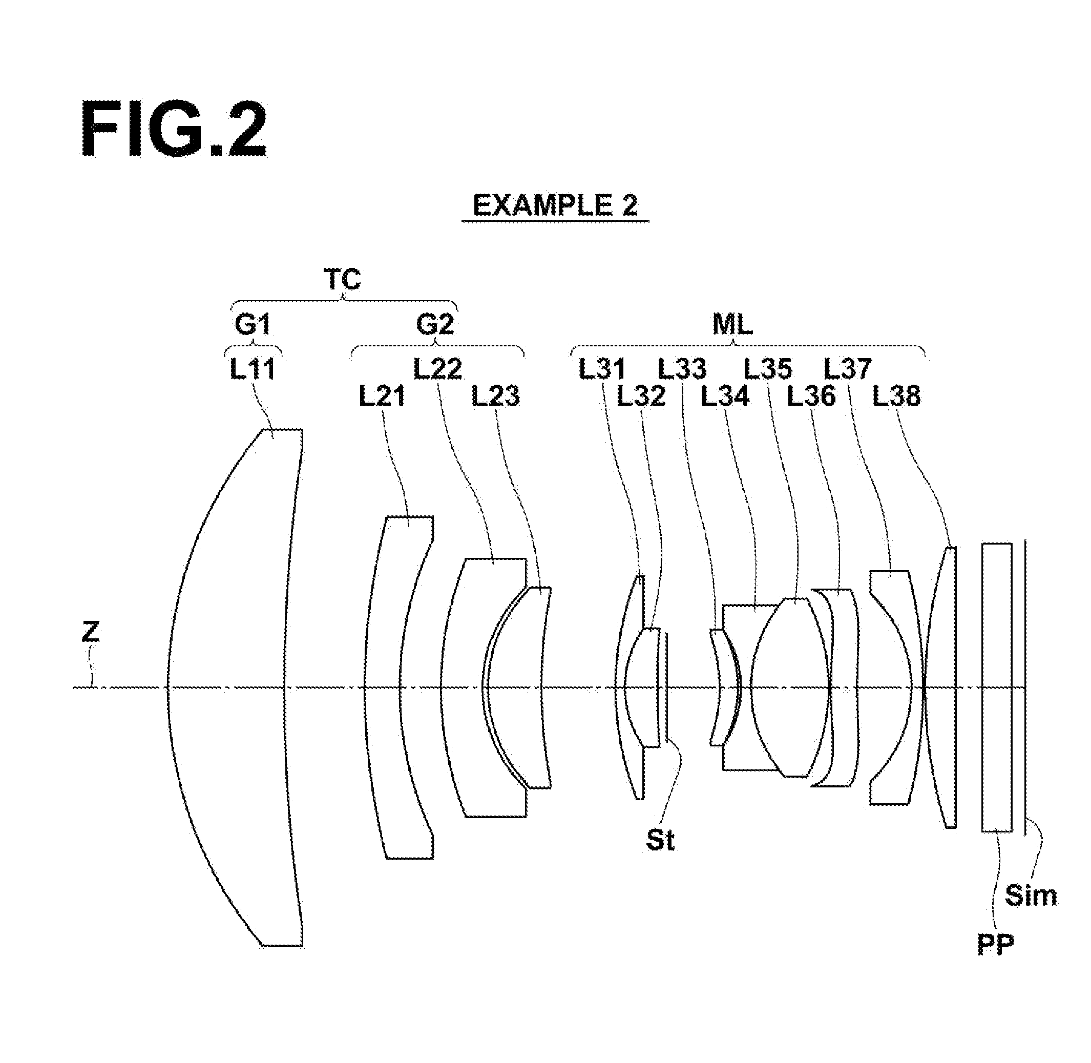 Teleconverter lens and imaging apparatus