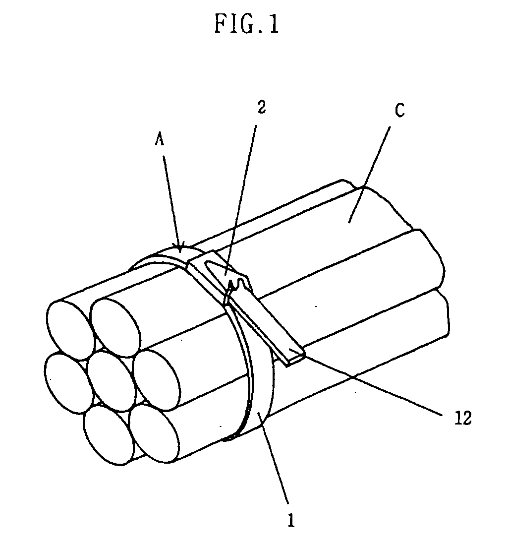 Ball type cable tie having release prevention tongue