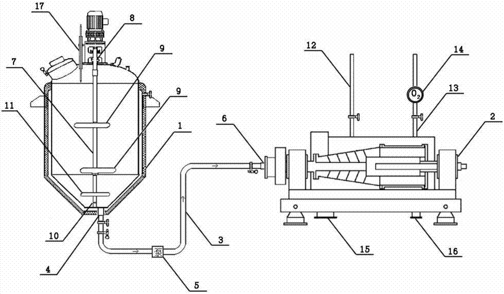 Alcohol precipitation tank and horizontal spiral centrifugal machine combined system