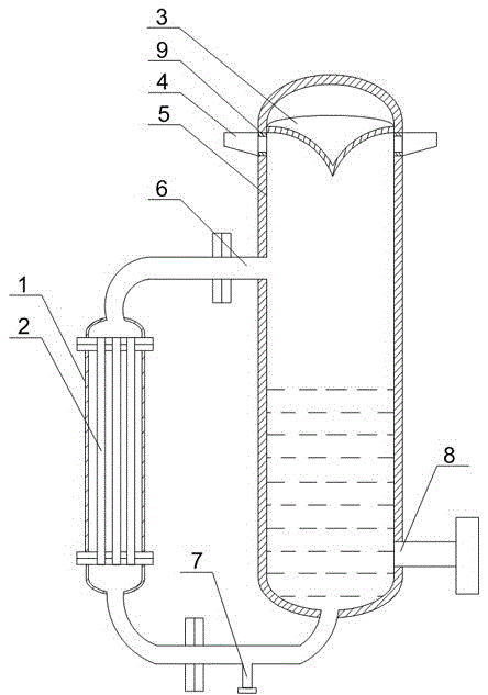 Steam generation tank used for power station