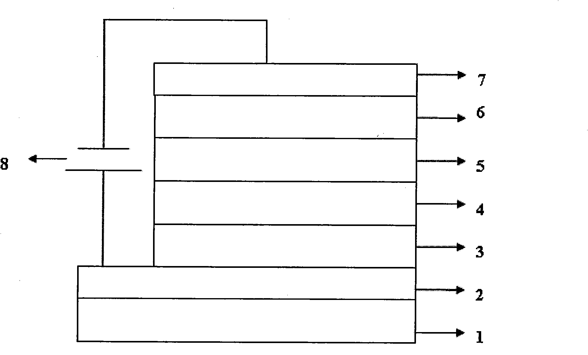 Hole injection layer of organic small molecular and electroluminescent device thereof