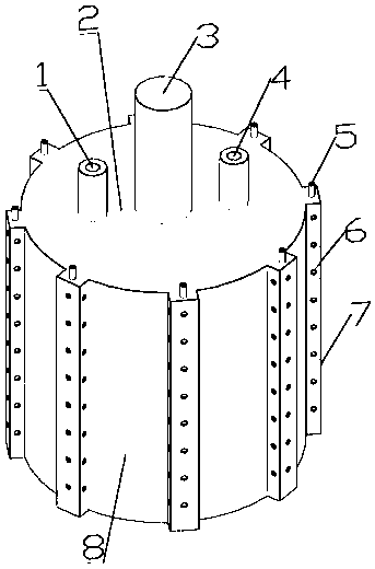 An anti-scouring suction bucket foundation and its layered grouting method for strengthening the soil layer