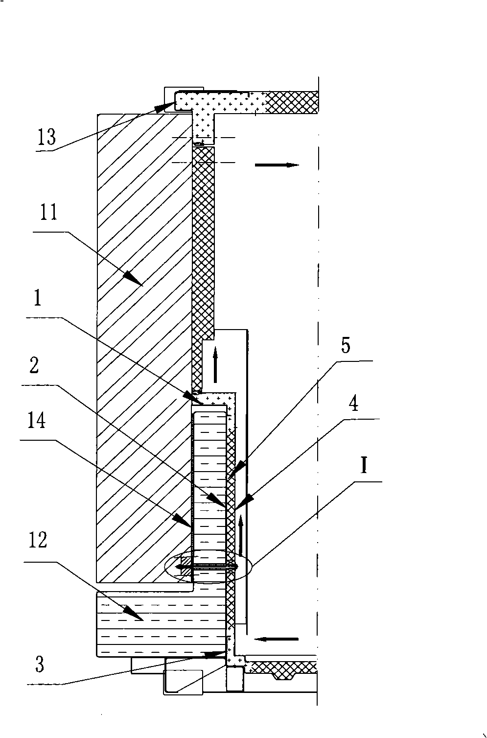 Front frame of refrigerated container