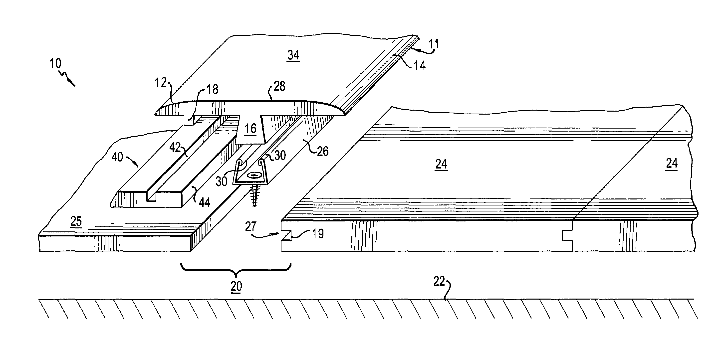 Transition molding and installation methods therefor