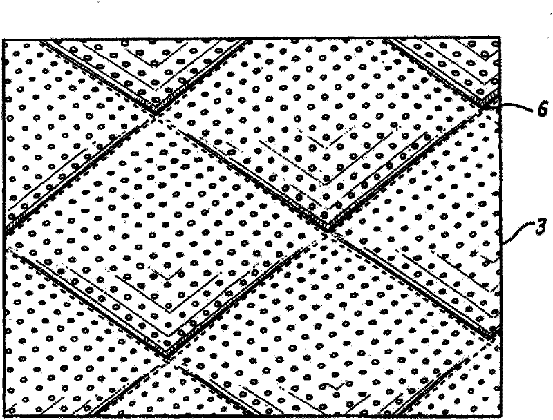 Improvements in or relating to stitched perforated sheet materials