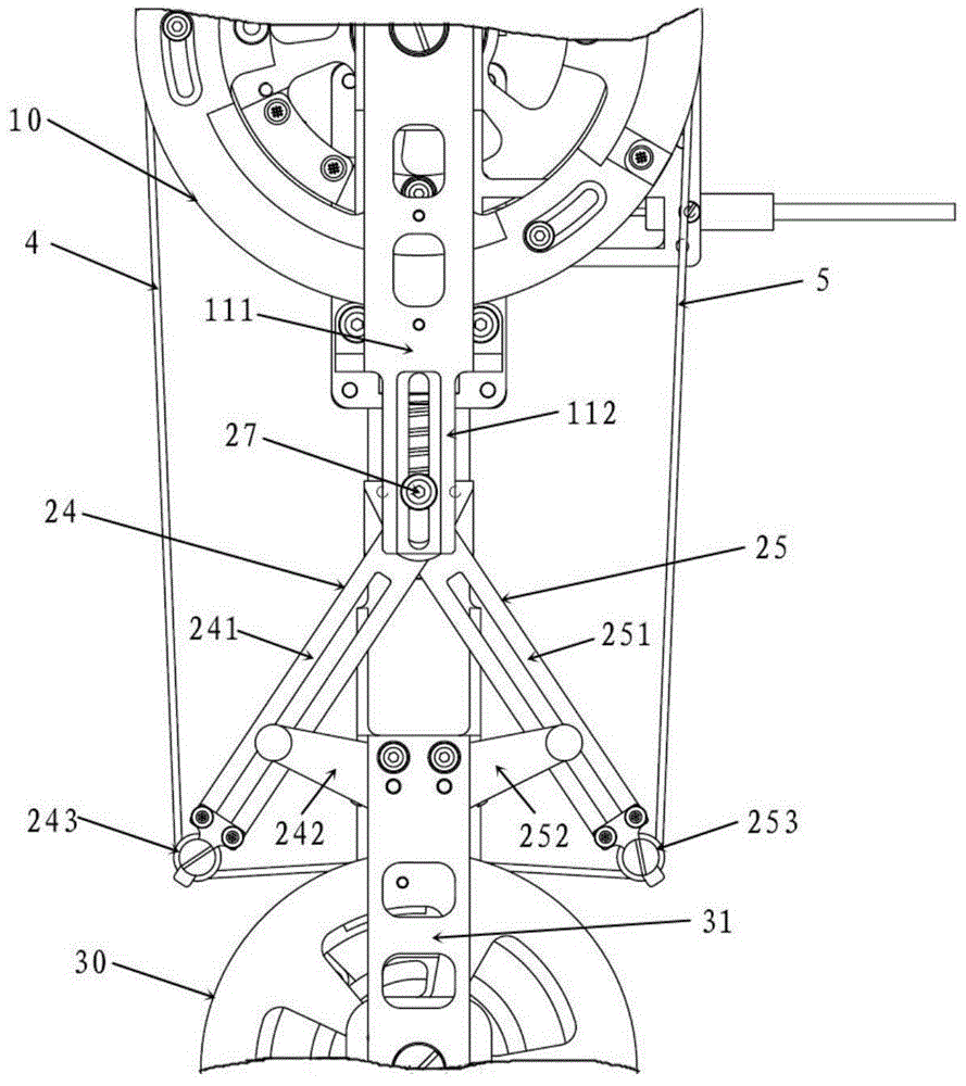 A rope self-adaptive length adjustment device