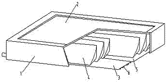 Curved surface reflection focusing solar photovoltaic power generation device