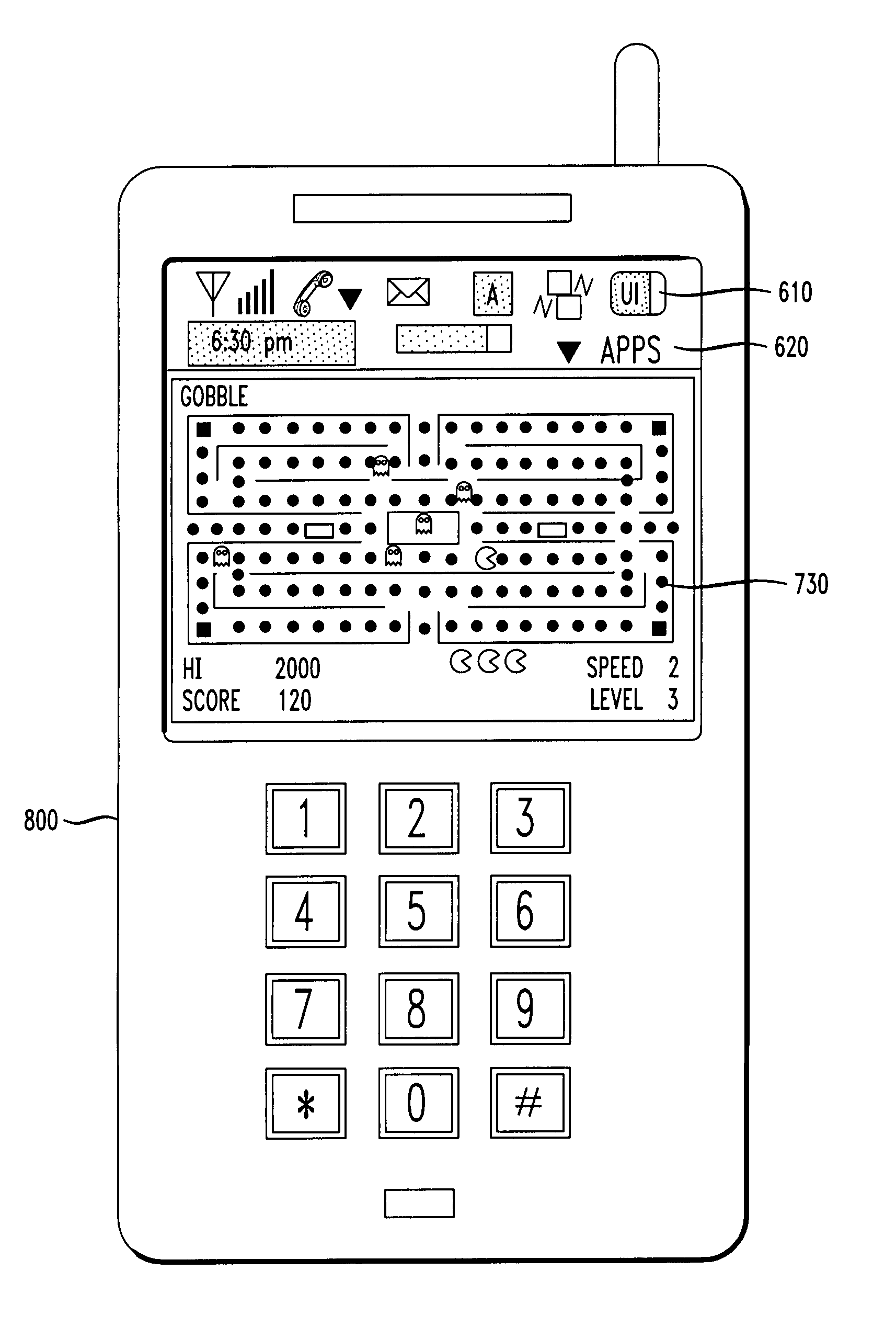 Technique allowing a status bar user response on a portable device graphic user interface