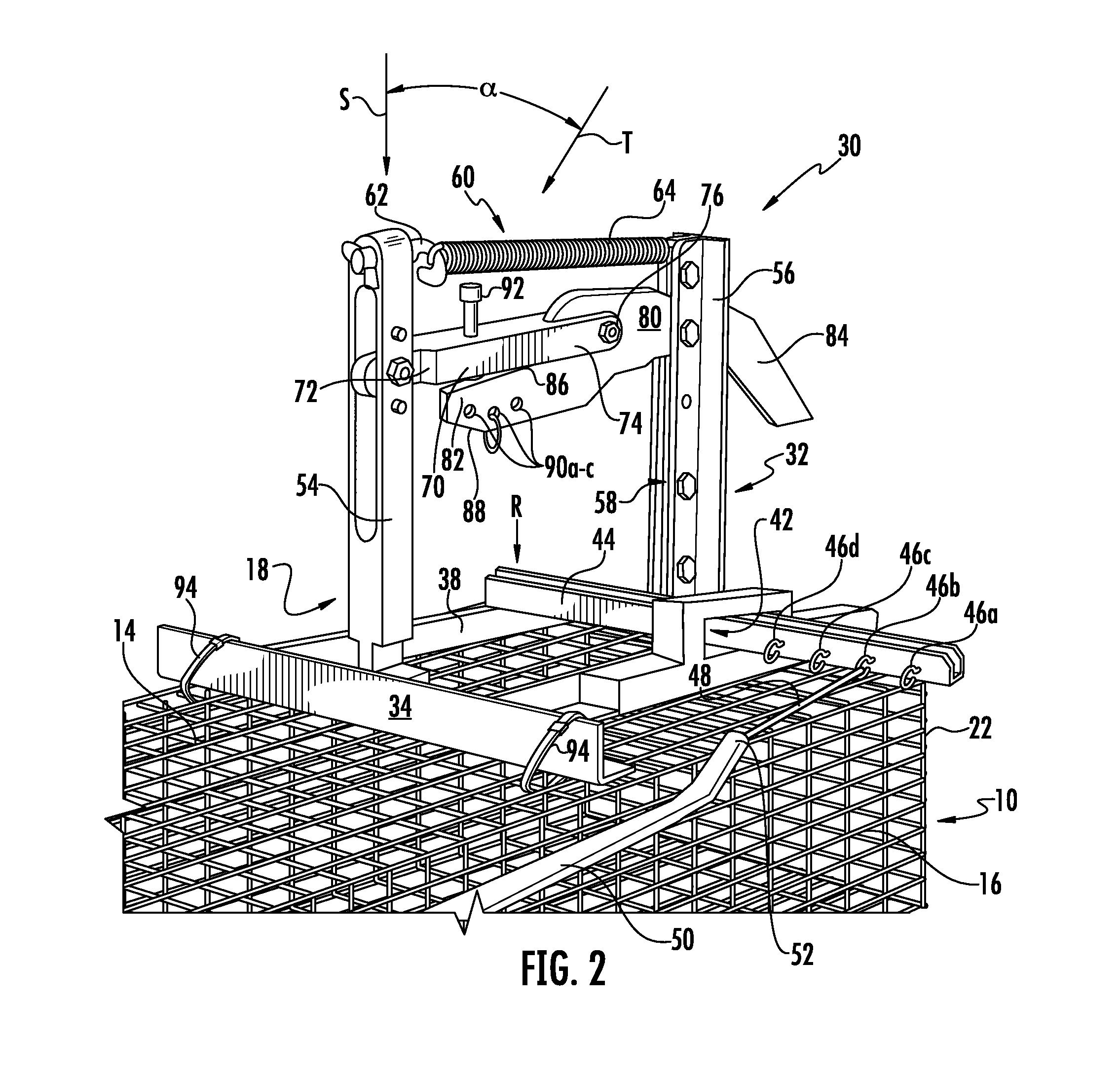 Over-center trigger mechanism for animal cage traps and conversion kit