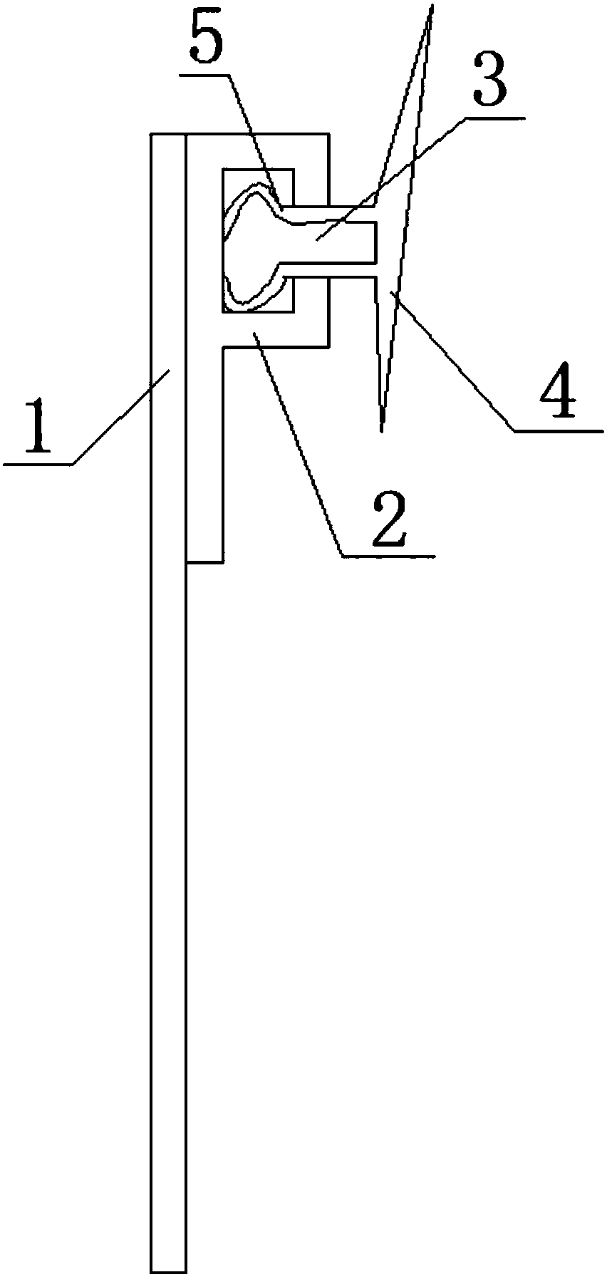 A passenger car glass caulking and scraping tool