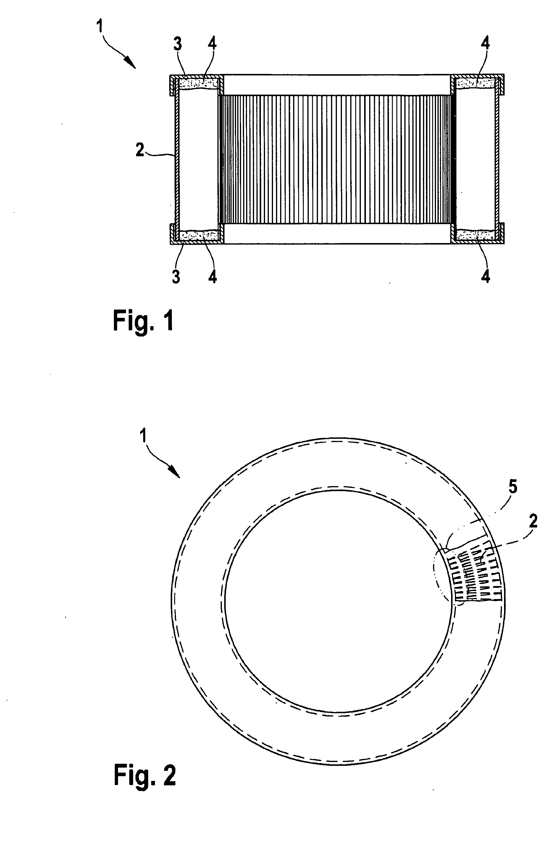 Filter Element with Glued-On Terminal Disk