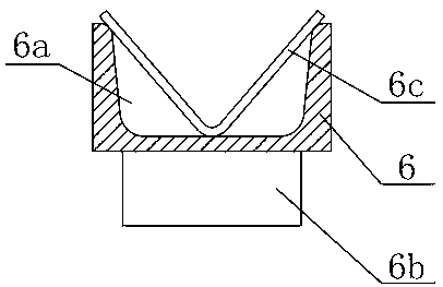 Device for lifting front overhang of cab and compressing front overhang springs