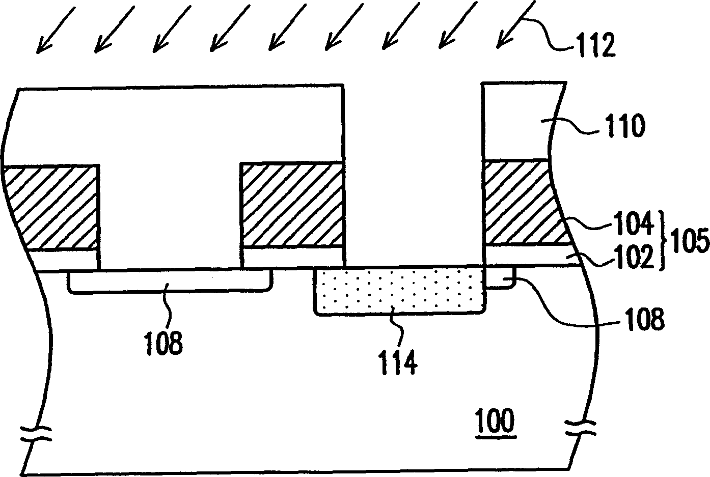 Structure of double-bit mask type only-read memory and its making method