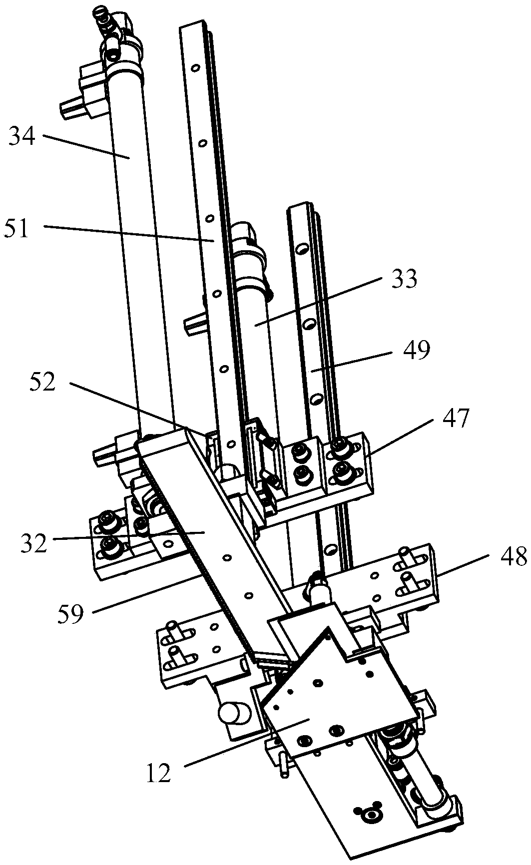 Automatic folding mechanism and sleeve placket sewing device