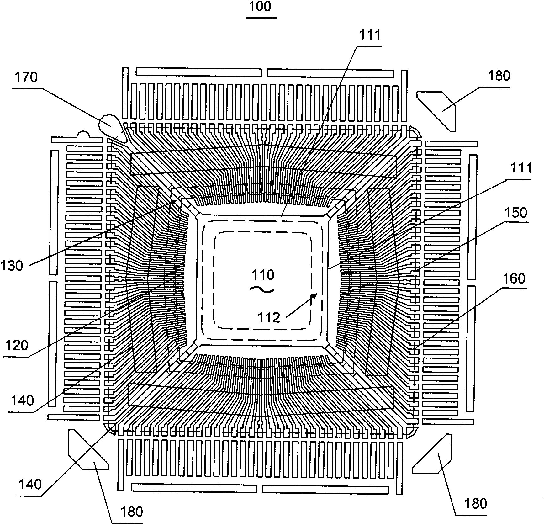 High-alignment-packaging-type lead frame and packaging structure thereof