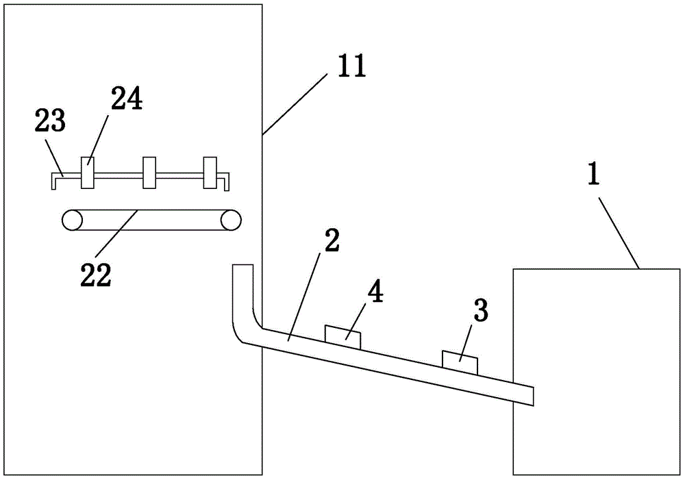 Device for automatically taking out frozen shrimps in refrigerator under control of smartphone and method for storing and taking out frozen shrimps